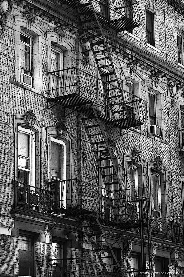 Tenement In Black And White Photograph by Jerrett Dornbusch