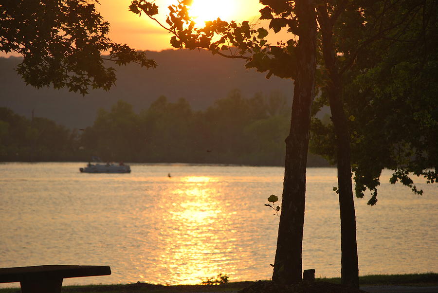 Tenkiller Lake Sunset Photograph by Michele Carter