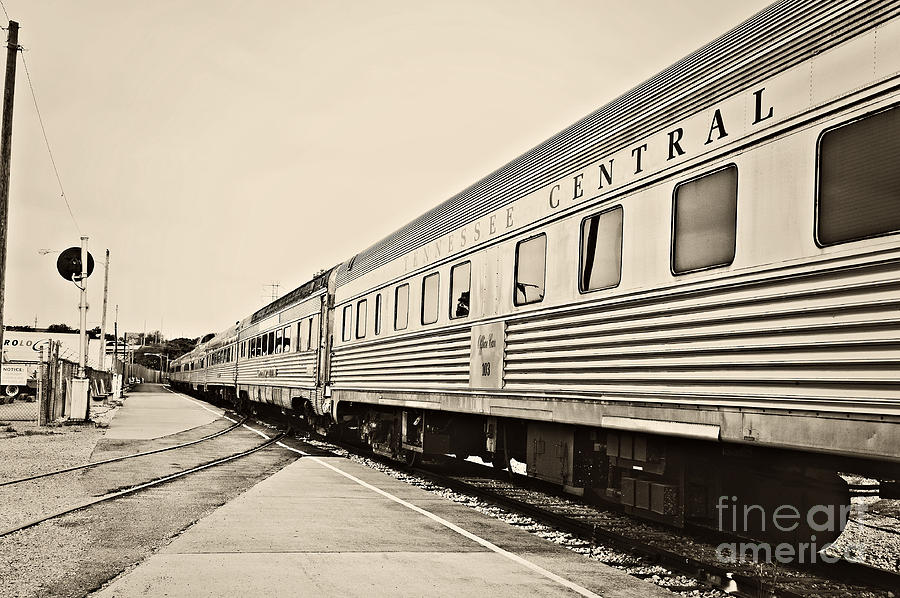 Vintage Photograph - Tennessee Central Train by Cheryl Davis
