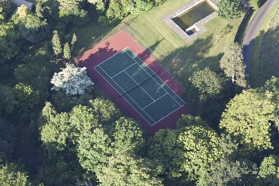 Tennis Above Photograph by Maj Seda