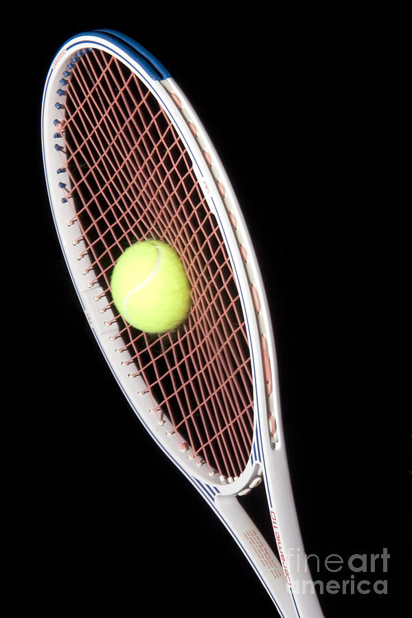 Tennis Photograph - Tennis Ball And Racket by Ted Kinsman
