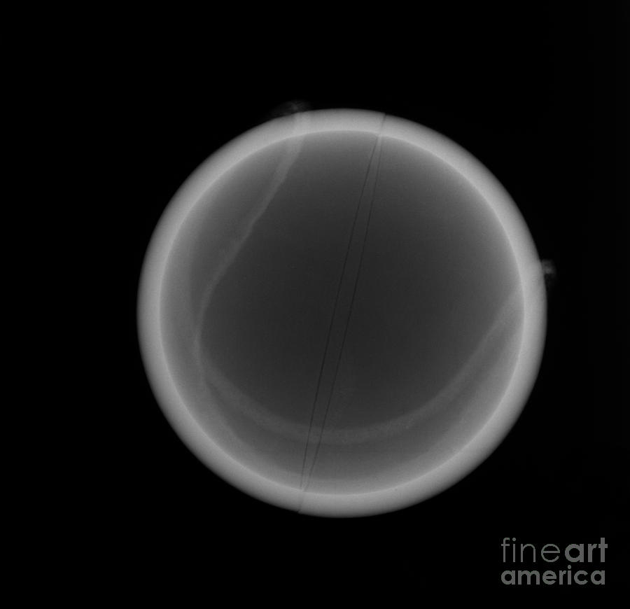 Tennis Ball X-ray Photograph by Ted Kinsman