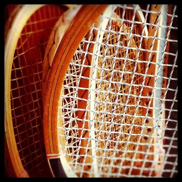 Tennis Rackets Like My Dad Used To Have Photograph by Mark W.  Smith