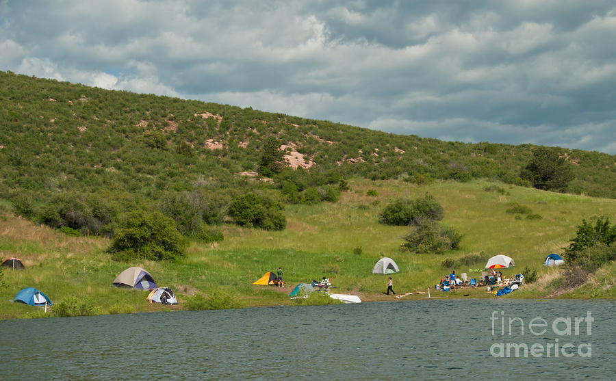 Tent Camping at Horsetooth Reservoir Photograph by Harry Strharsky