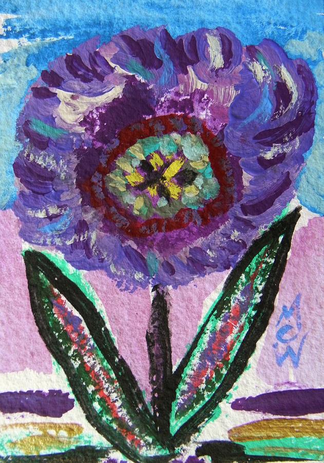 Teresa-Flowers from the Flower Patch Painting by Mary Carol Williams