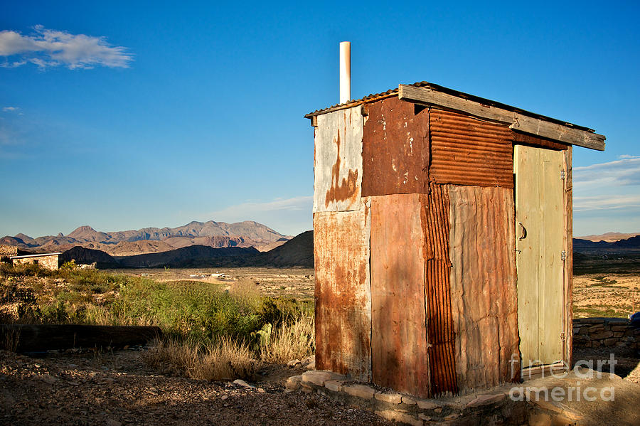 Terlingua Out-house Photograph by Sherry Davis