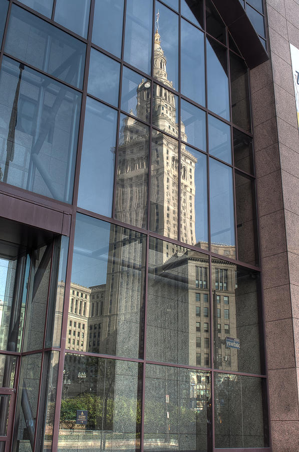 Terminal Tower Reflection Photograph by At Lands End Photography