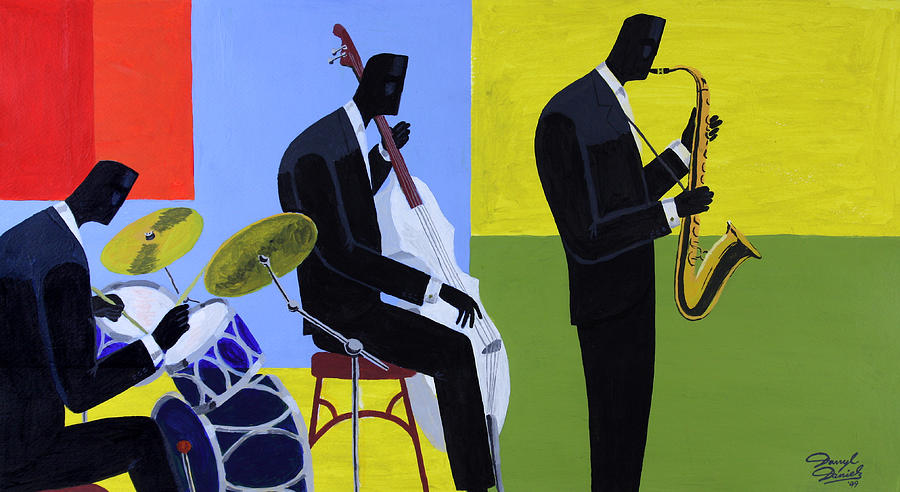 Jazz Painting - Terrace Jam Session by Darryl Daniels
