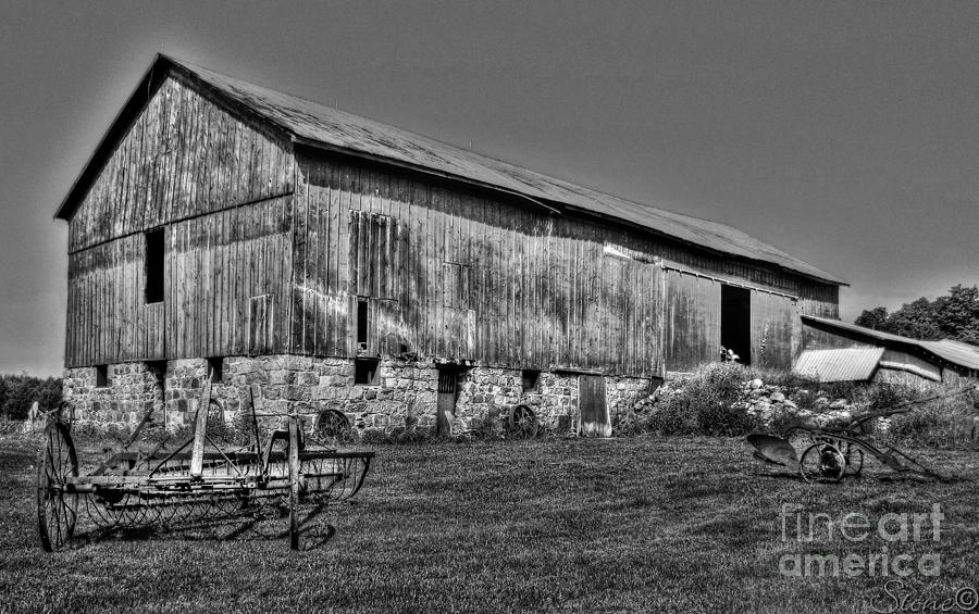 Territorial Farms BW Photograph by September Stone