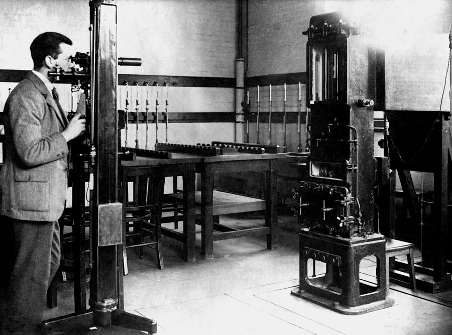 Testing A Barometer Photograph by National Physical Laboratory (c