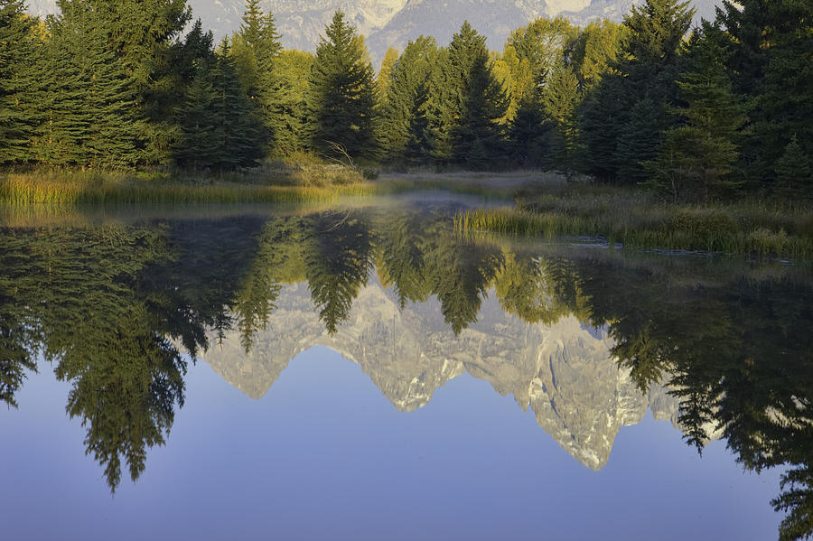 Teton Morning Reflections Photograph by Mark Harrington