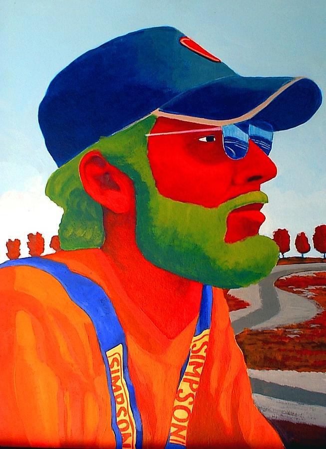 [+] Color Scheme Painting Tetrad Self-Portrait By Lawrence Klepper