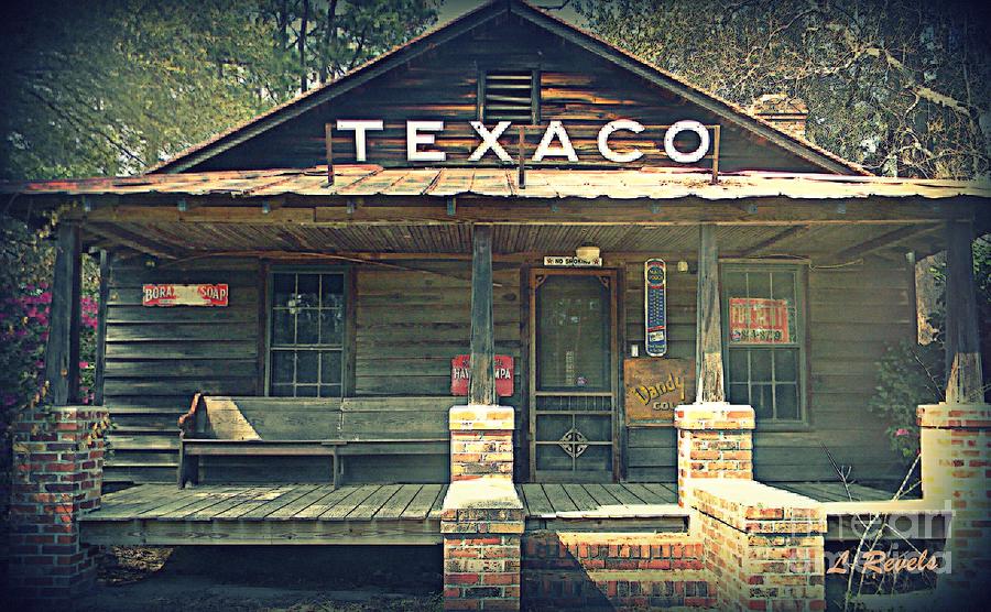 Texaco Station  Photograph by Leslie Revels