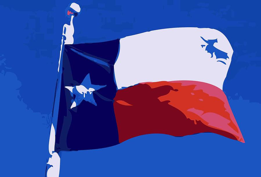 Texas Flag pole Color 10 Photograph by Scott Kelley