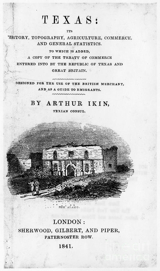 Texas: Guidebook, 1841 Photograph by Granger