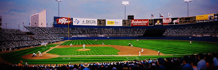 1986 World Series at Shea Painting by T Kolendera - Pixels