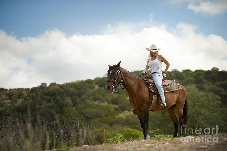 Texas Hill Country Cowgirl Photograph