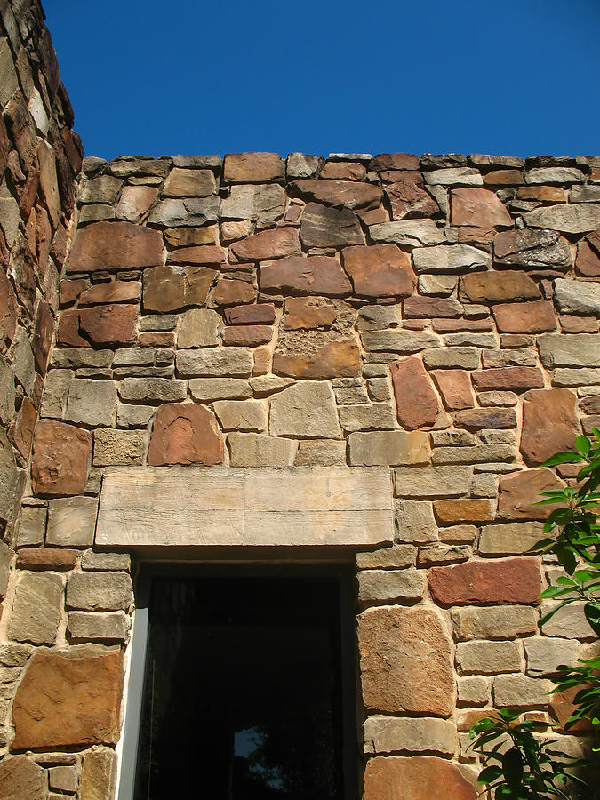 Austin Photograph - Texas Limestone Doorway With Lintel by Connie Fox