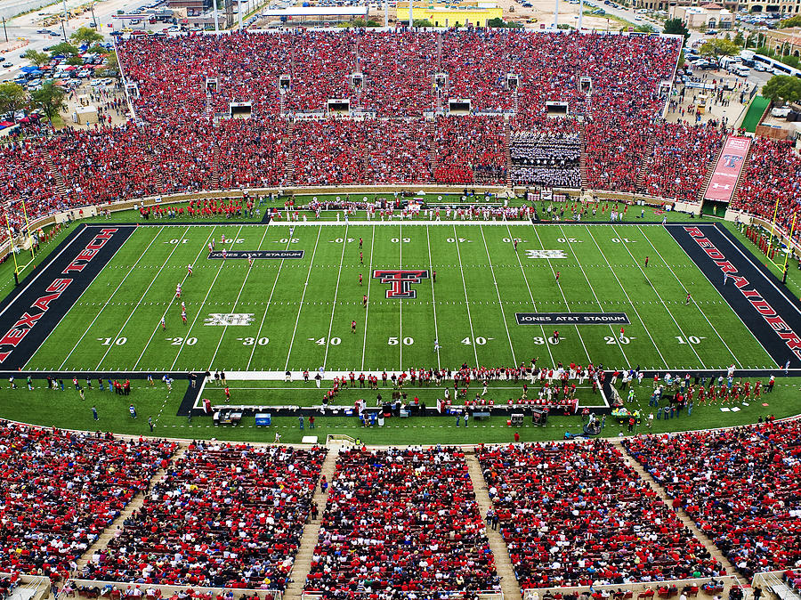 Texas Tech Jones At And T Stadium Photograph by Michael Strong