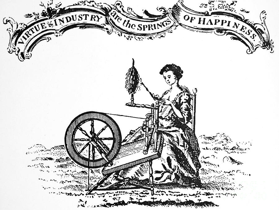 Textile Manufacture, 1782 Photograph by Granger