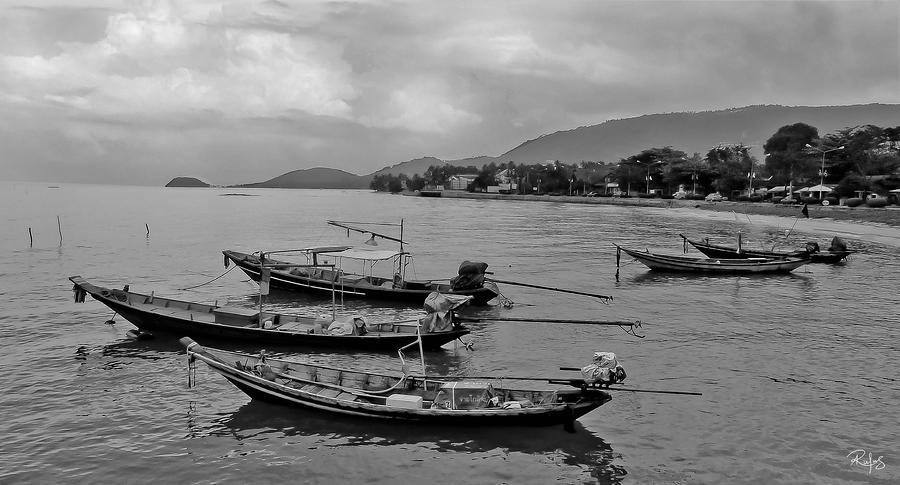 Thailand Photograph - Thai Fishing Boats by Allan Rufus Thailand Photograph - Thai Fishing Boats by Allan Rufus