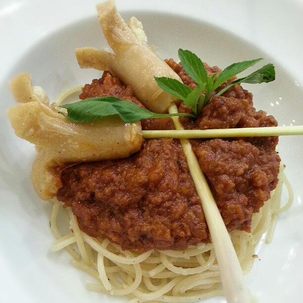 Thai Spaghetty Bolognaise Photograph by Tommy Tjahjono