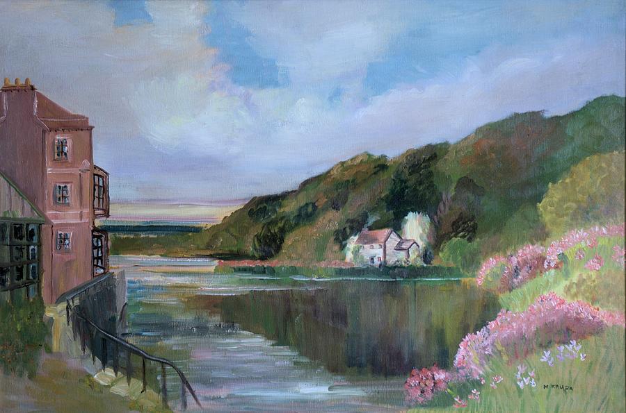 Thames River England by Mary Krupa Painting by Bernadette Krupa