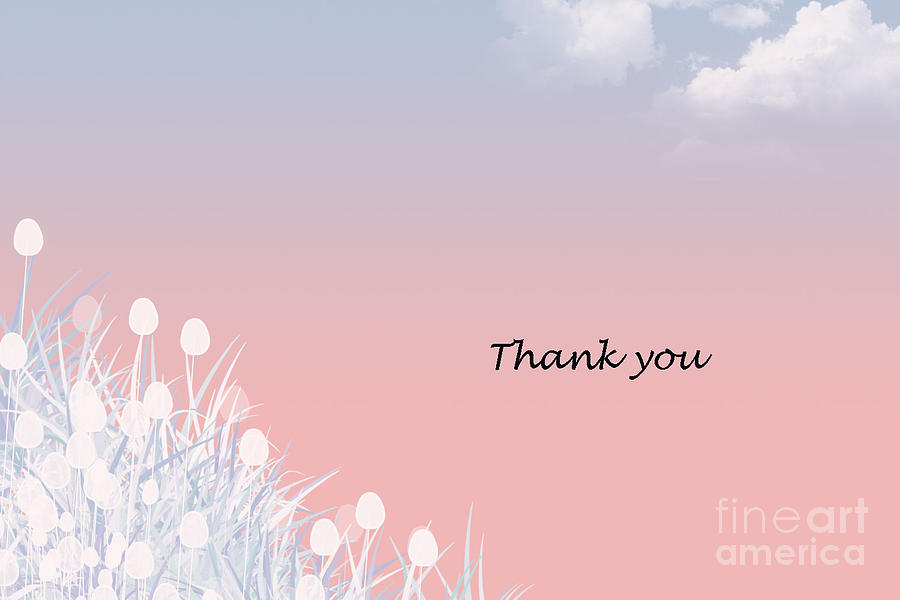 Thank you Card Digital Art by Trilby Cole