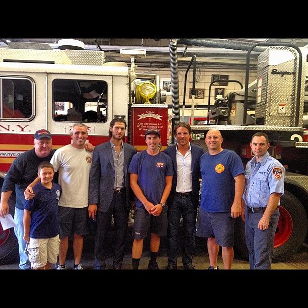 Fdny Photograph - Thanks Engine 24 And Ladder 5 For A by Brad Richards