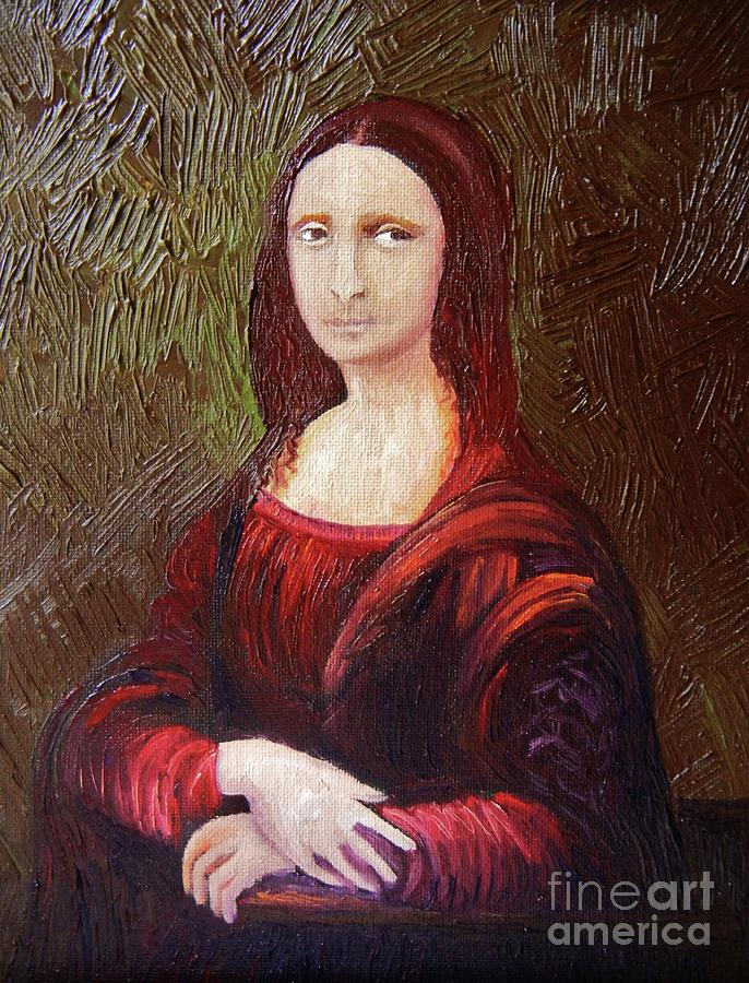 That Mona Look Painting by Reb Frost