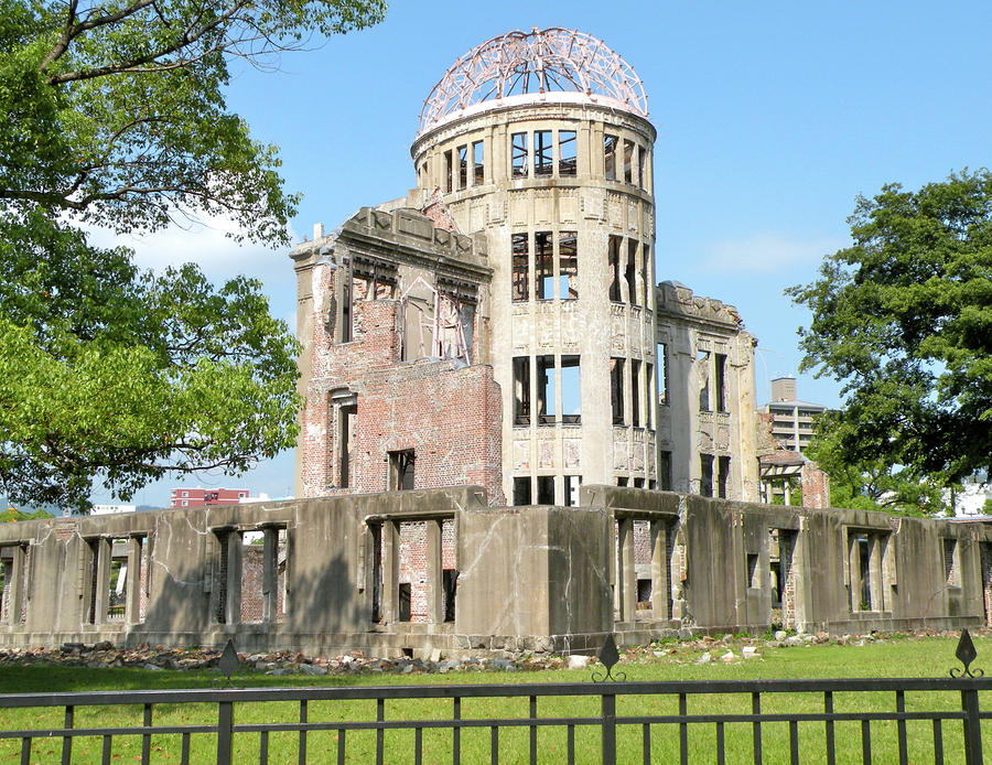 A-bomb Dome Photograph - The A-Bomb Dome in Hiroshima by Jessica Estrada