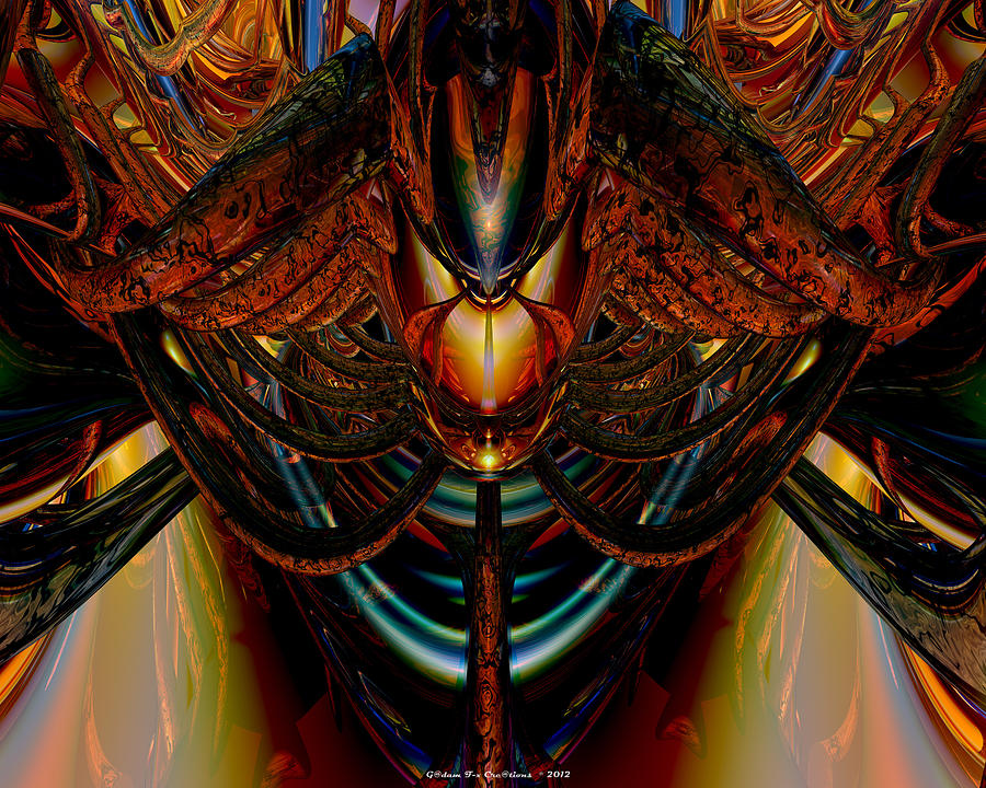 The Abstract Demon Lair Exposed Fx Digital Art by G Adam Orosco