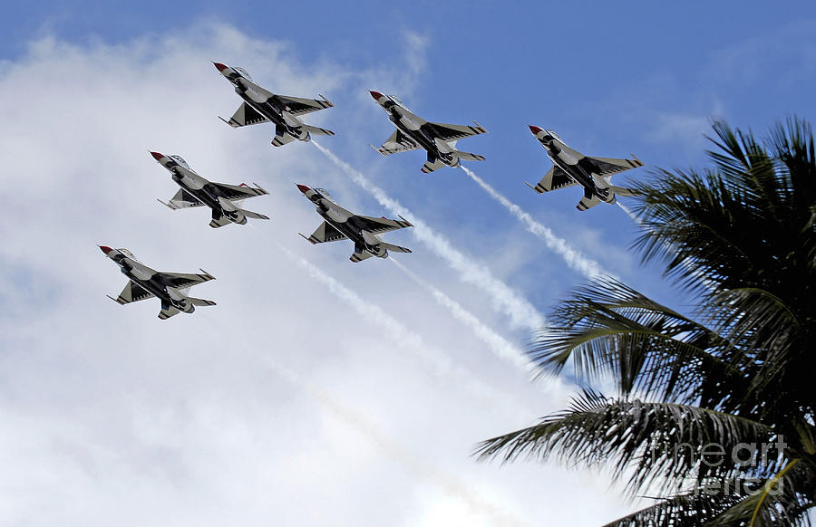 The Air Force Thunderbirds Photograph by Stocktrek Images