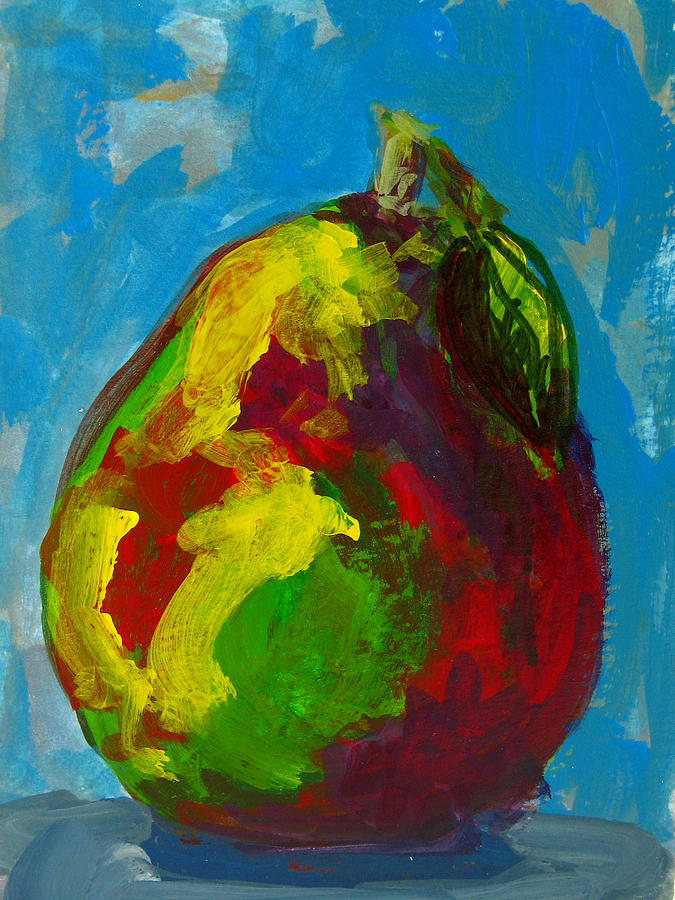 The Amazing Pear Painting - The Amazing Pear Fine Art Print