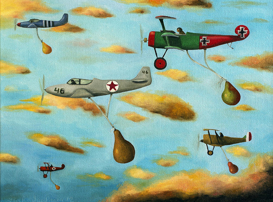 Airplane Painting - The Amazing Race 7 by Leah Saulnier The Painting Maniac