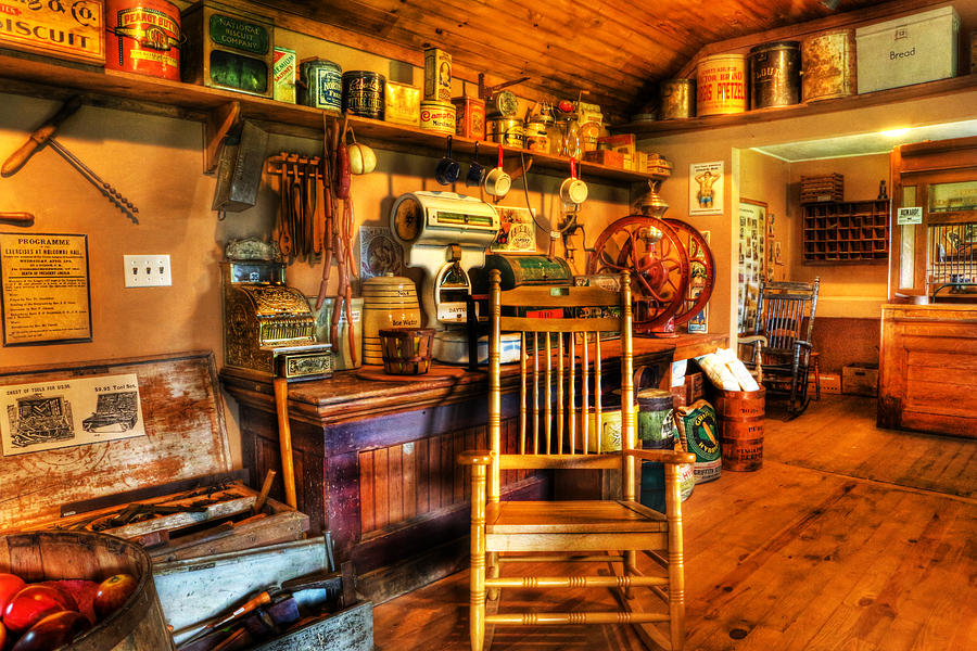 The American General Store - - vintage - nostalgia Photograph by Lee ...
