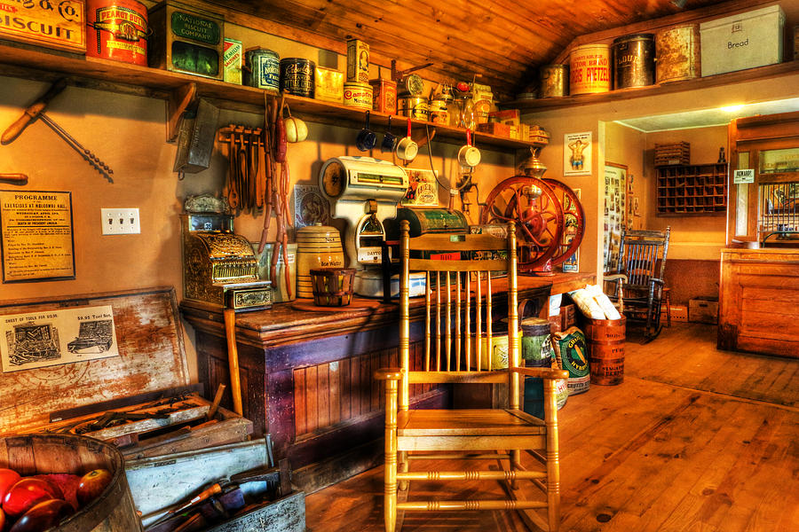 The American General Store -  - vintage - nostalgia Photograph by Lee Dos Santos