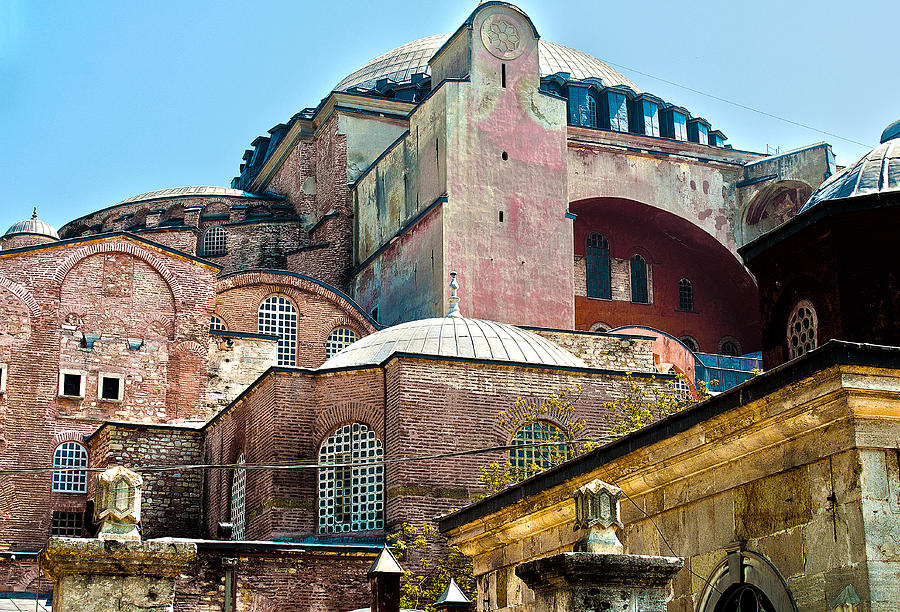 The Ancient Hagia Sophia Digital Art by Mary Jane Armstrong