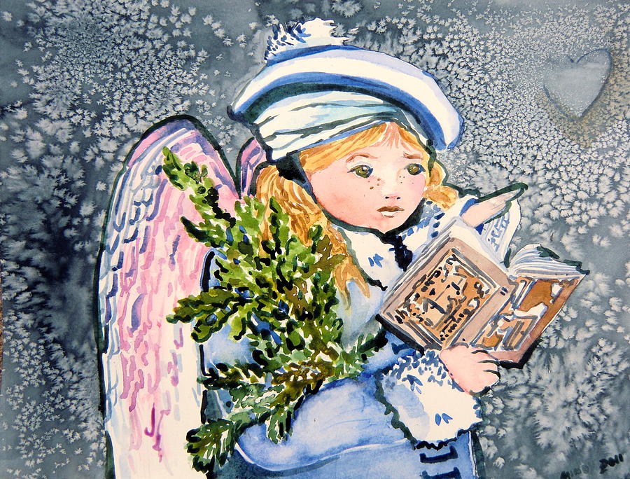 The Angel Sings Painting by Mindy Newman