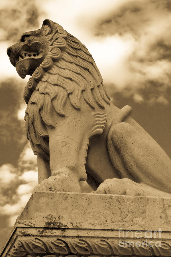 Architecture Photograph - The Angry Lion by Syed Aqueel