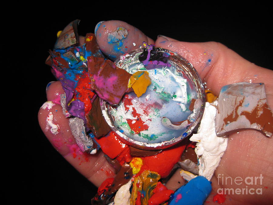 The Artists Hand Photograph by Judy Via-Wolff
