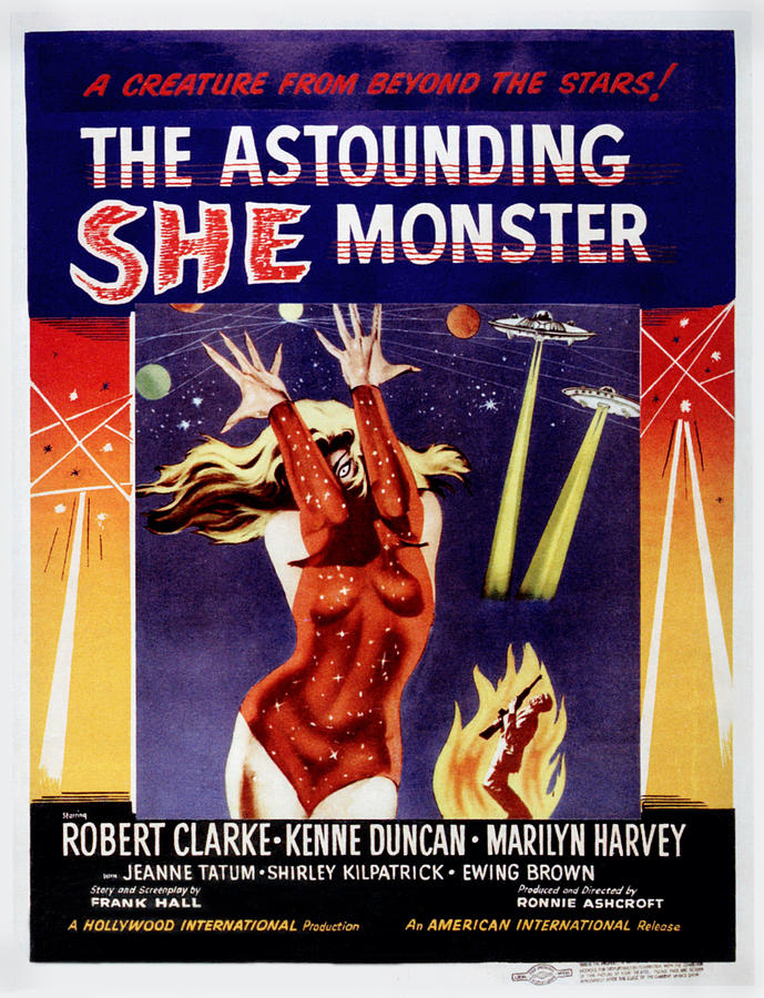 Movie Photograph - The Astounding She-monster, Poster Art by Everett