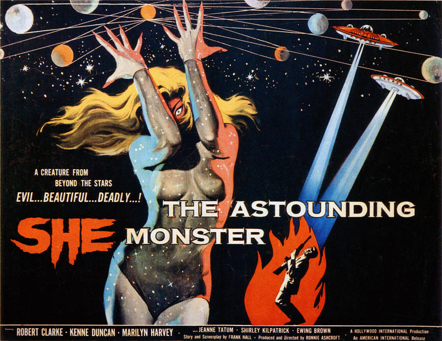 Movie Photograph - The Astounding She Monster, Shirley by Everett