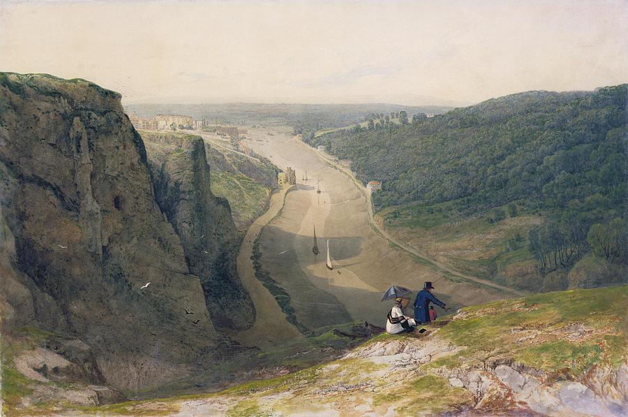 Francis Danby Painting - The Avon Gorge - looking over Clifton by Francis Danby