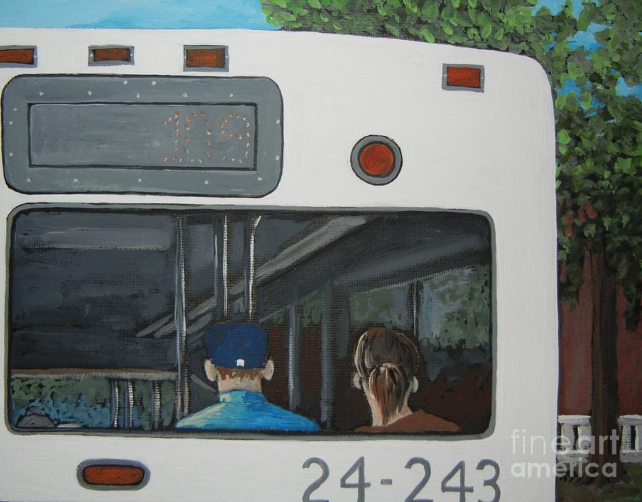 The Back of the Bus Painting by Reb Frost
