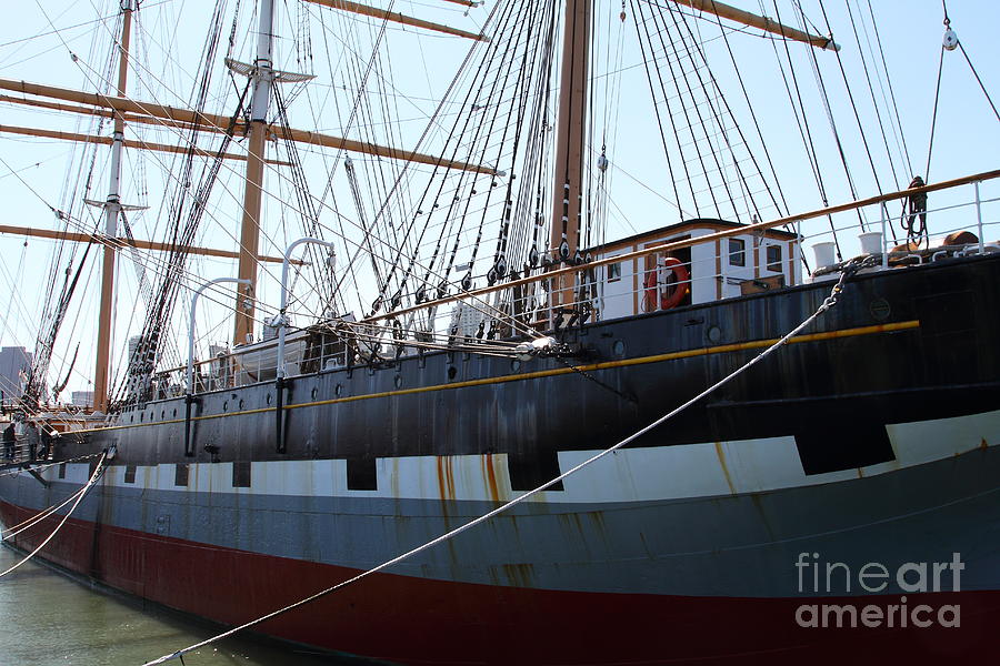 The Balclutha . A 1886 Square Rigged Cargo Ship At The Hyde Street Pier