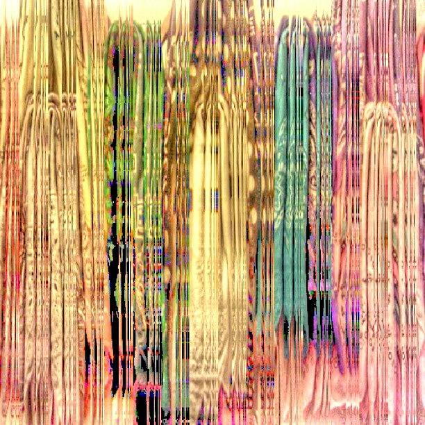 Abstract Photograph - The Bandana Wall by Christi Evans