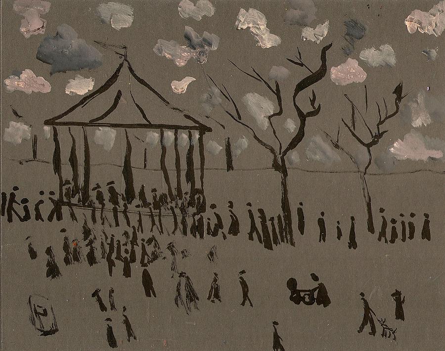The bandstand Mixed Media by Peter  McPartlin