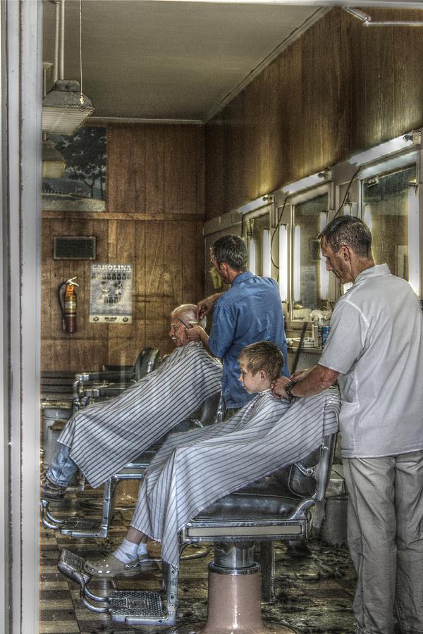Norman Rockwell Photograph - The Barber Shop by Eric Crews