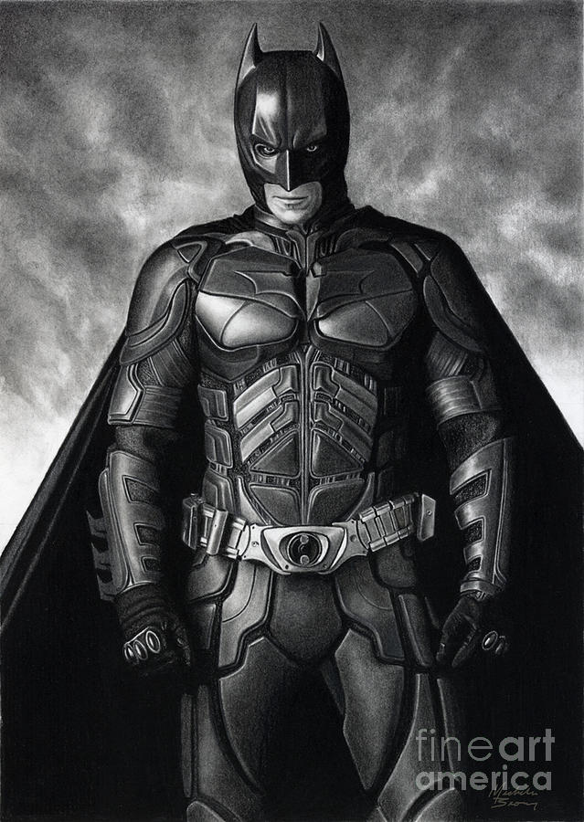 The Batman Drawing by Michelle Brown - Fine Art America